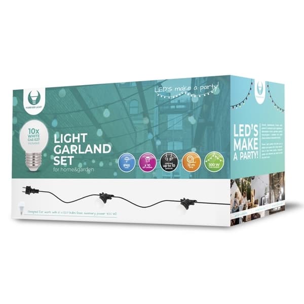 Forever Light Ledslinga, 10 2W lampor IP65, 12m