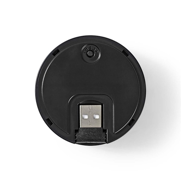Nedis SmartLife Klokke | Wi-Fi | Tilbehør til: WIFICDP10GY | USB Drevet | 4 Lyde | 5 V DC | Justérbar volume | Sort