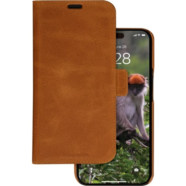Dbramante1928 Lynge, plånbok och skyddsfodral, iPhone 15 Pro Max Brun