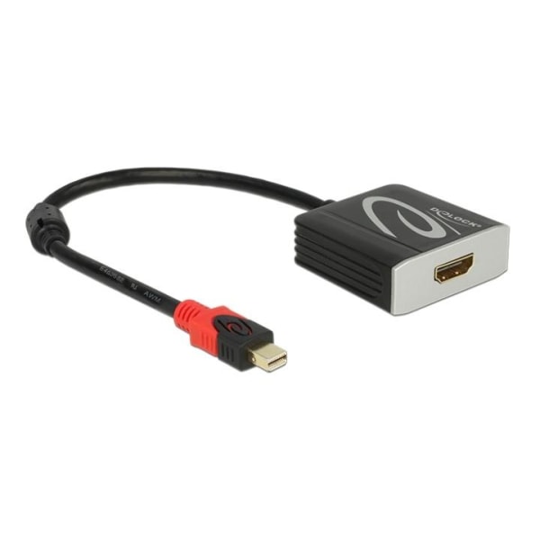 DeLOCK mini DisplayPort to HDMI-adapter, active, 4K in 60Hz, bla