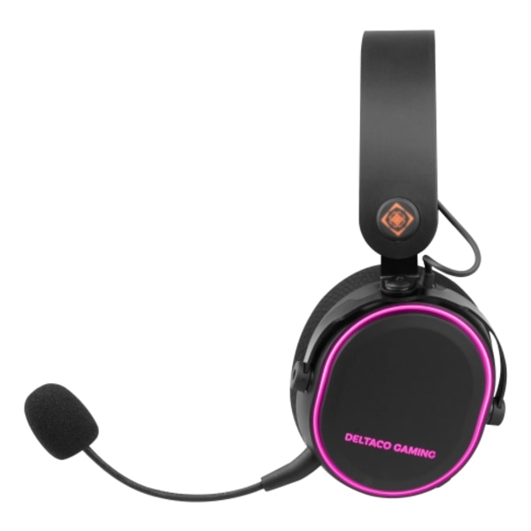 deltaco_gaming DH420 Langattomat pelikuulokkeet, RGB, USB-C, musta/