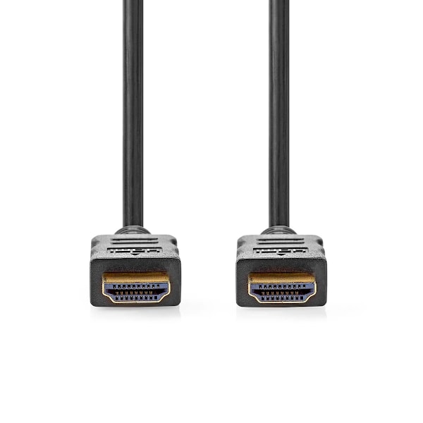 Nedis High Speed ​​HDMI ™ Kaapeli Ethernet | HDMI™ liitin | HDMI™ liitin | 4K@30Hz | ARC | 10.2 Gbps | 1.00 m | Pyöreä | PVC | Musta | Label