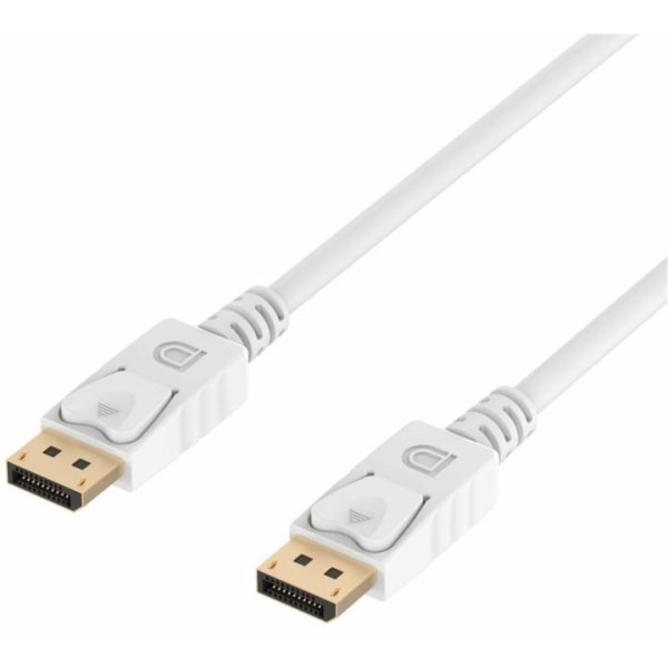 NORDIQZENZ Displayport til Displayport-kabel, Hvid, 2m