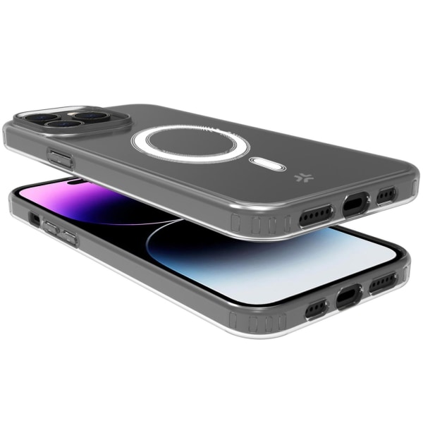 Celly Gelskinmag Magnetic TPU Cover iPhone 15 Pro Max Transparen Transparent