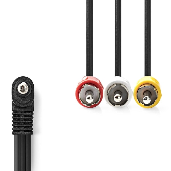 Nedis Audio Video-kabel | 3.5 mm Hane | 3x RCA Hane | Nickelplat