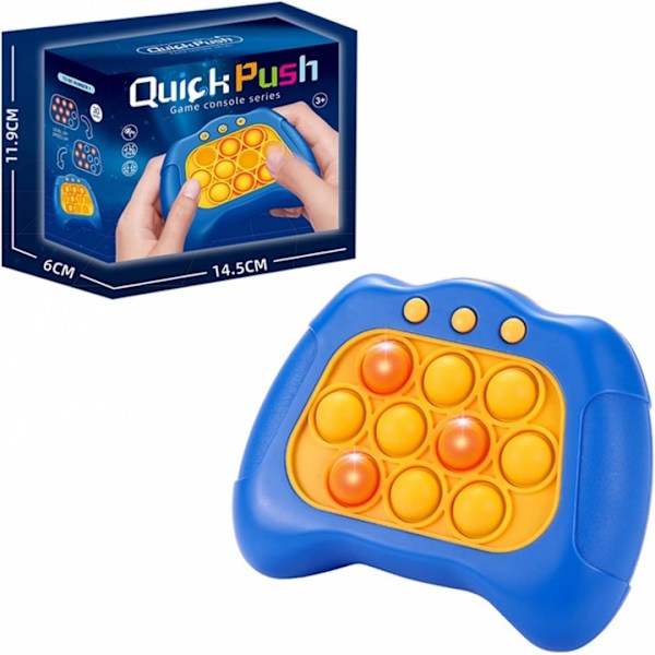 Hurtig Push Pop it legetøj, Blå