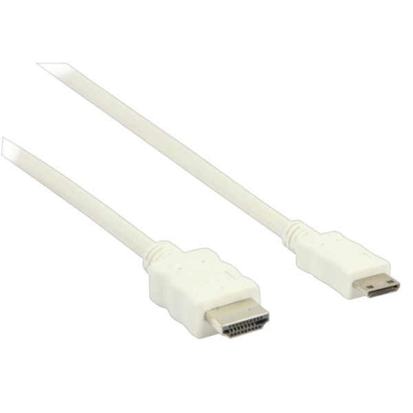 Valueline High Speed HDMI Kabel med Ethernet HDMI Kontakt - HDMI Mini Hane 2.00 m Vit