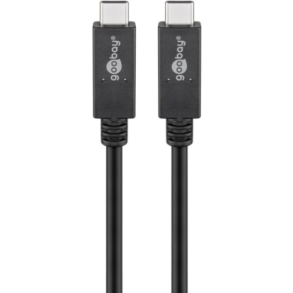 Goobay USB-C™-kabel USB 3.2 Gen 2x2, USB-PD, 5A, 1 m, svart USB-
