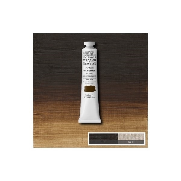 WINSOR Artists oil colour 200ml raw umber 554