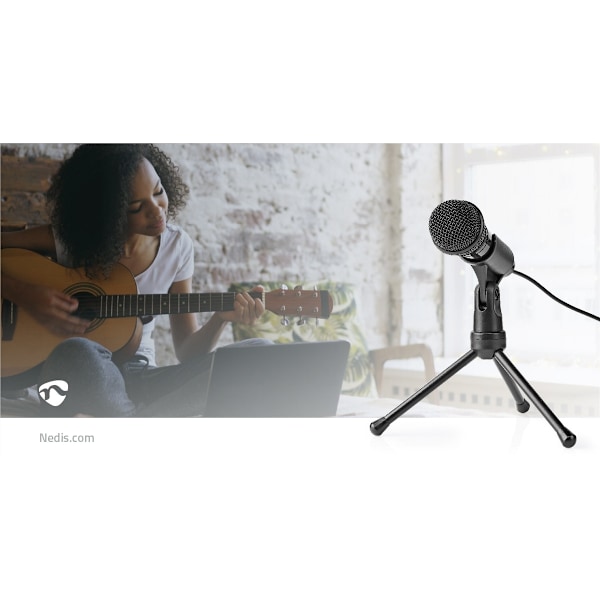 Nedis Mikrofon | Brugt til: Desktop / Notebook / Smartphone / Tablet | Kabel | 1x 3.5 mm