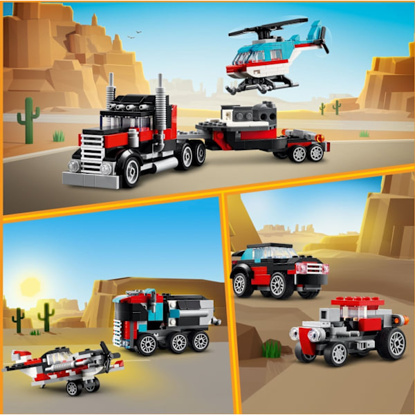 LEGO Creator 31146 - Lastbil med helikopter