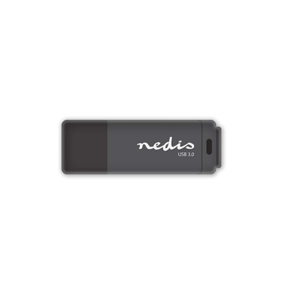 Nedis Flash Drev | 128 GB | USB Type-A | Læs hastighed: 80 MB/s | Skrivehastighed: 10 MB/s Sort