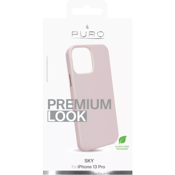 Puro iPhone 13 Pro SKY Cover Læderlook, Rose Rosa