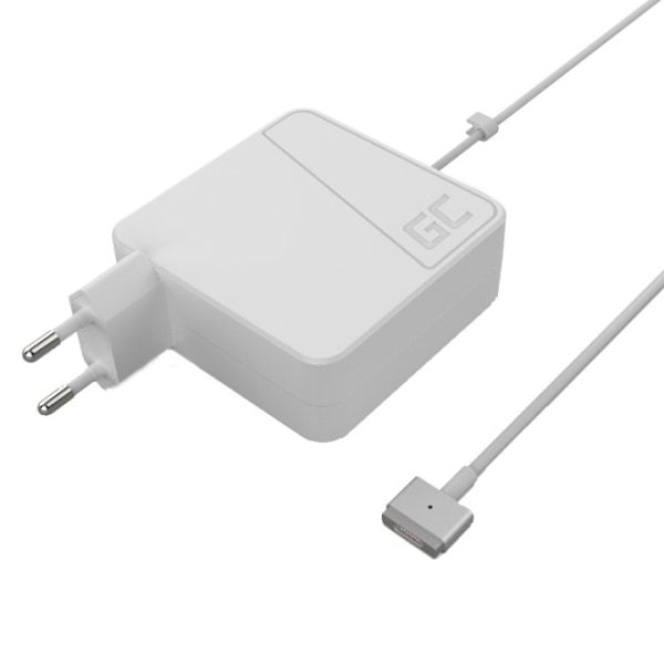 Green Cell Charger for Apple Macbook 60W 16.5V 3.65A (plug Magsafe 2) Hvid