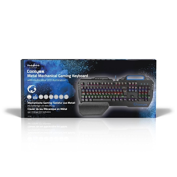 Nedis Pelinäppäimistö Langallinen | USB | Mekaaniset Avaimet | RGB | Pohjoismainen | ND Näppäinasettelu | USB Virta | Virtakaapelin pituus: 1.70 m | P