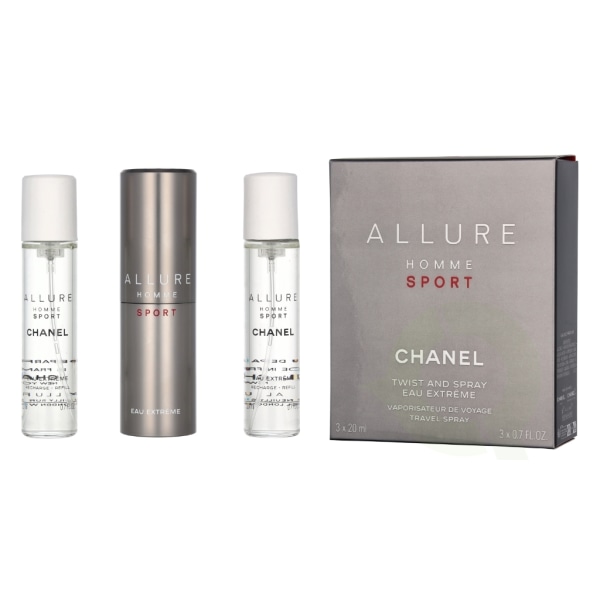 Chanel Allure Homme Sport Eau Extreme -lahjasetti 60 ml matkasuihke