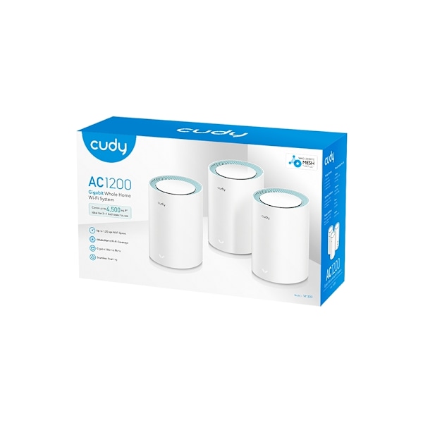 CUDY Mesh Solution M1300 3-pack AC1200 Gigabit