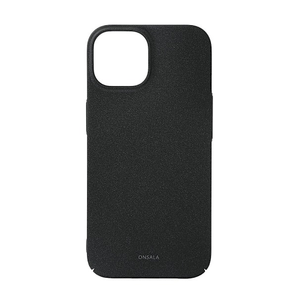 Onsala Mobilcover Ultra Slim Sand Burst Sort - iPhone 15 Svart