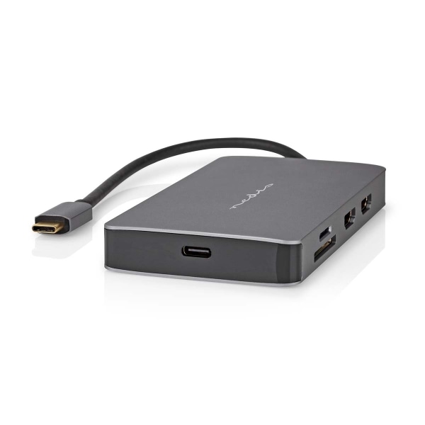 Nedis USB Multi-Port Adapter | USB 3.2 Gen 1 | USB-C™ Hane | Micro SD / RJ45 Hona / SD / USB-C™ Hona / 2x HDMI™ / 2x USB-A Hona | 5 Gbps | 0.20 m | Ru