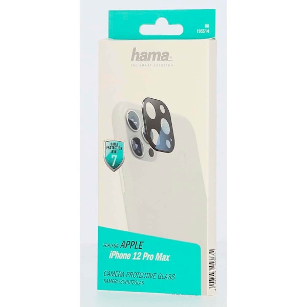 Hama Kamerabeskyttelsesglas til iPhone 12 Pro Max Svart