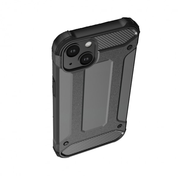 Stærkt industrielt etui til iPhone 13, Sort Svart