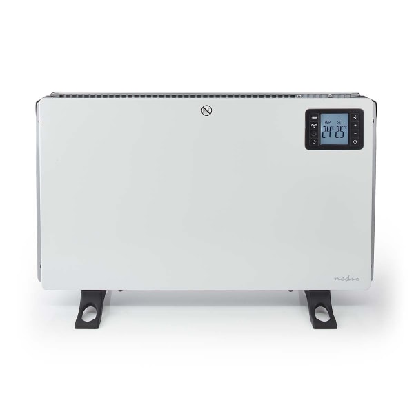 Nedis SmartLife Konvektion Värmare | Wi-Fi | 2000 W | 3 Värmeinställningar | LCD | 5 - 37 °C | Justerbar termostat | Vit