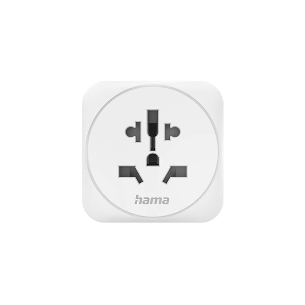HAMA Traveladapter Type E/F Universal World-EU White