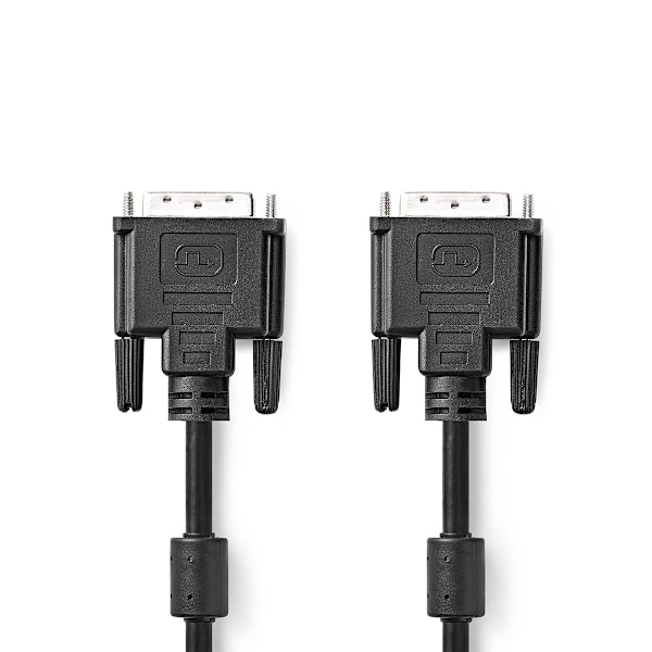 Nedis DVI-kaapeli | DVI-D 24+1-Pin Uros | DVI-D 24+1-Pin Uros | 2560x1600 | Niklattu | 3.00 m | Suora | PVC | Musta | Kirjekuori