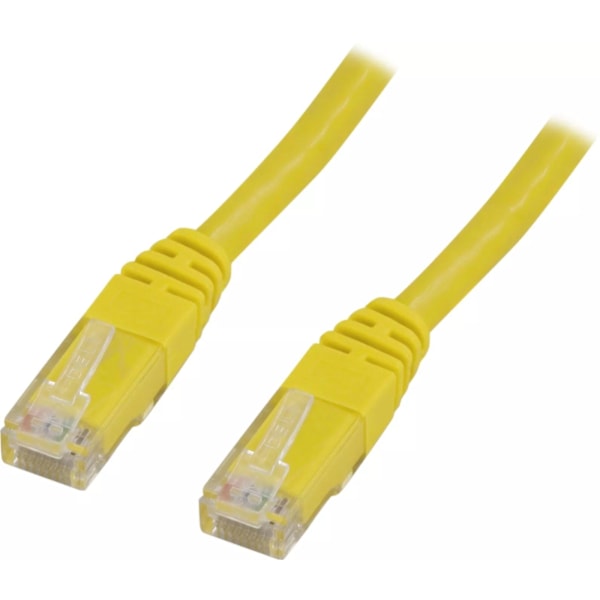 DELTACO U/UTP Cat6 patchkabel, LSZH (Low smoke zero halogen), 20m, gul