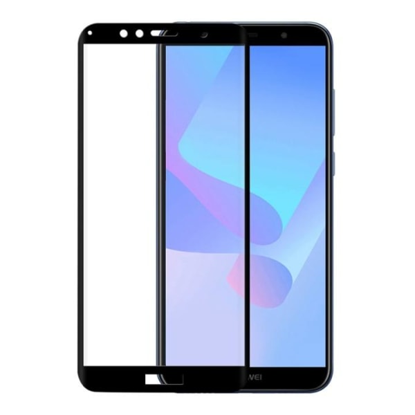 Gear Panssarilasi 3D Full Cover Musta Huawei Y6 Prime 2018 Transparent