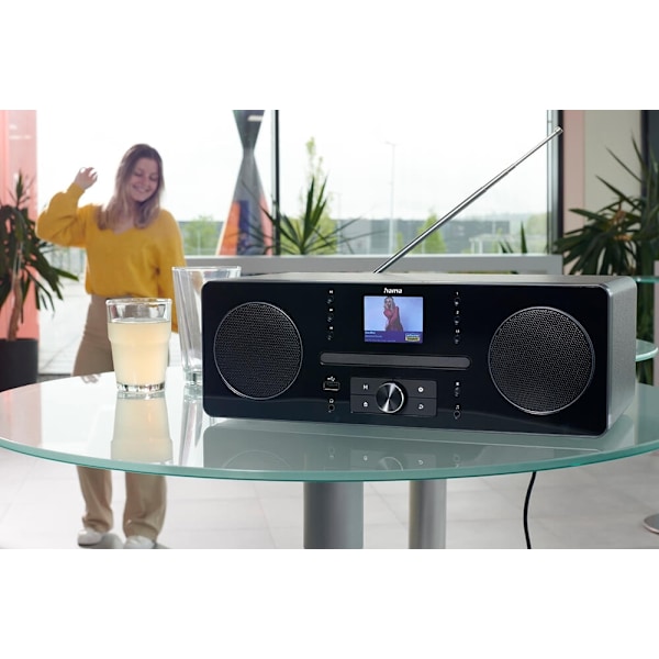 Hama FM/DAB+/CD/BT Internetradio DIR1570CBT Svart