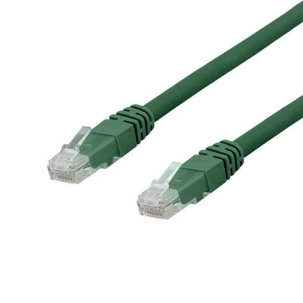 Deltaco U/UTP Cat6a patch cable, LSZH, 10m, green