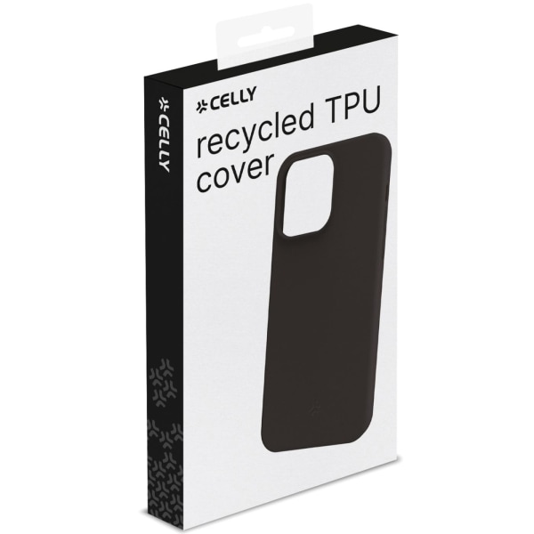 Celly Planet Soft TPU-Cover GRS 100% återvunnen TPU iPhone 15 Pr Svart