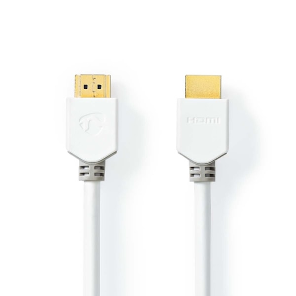 Nedis High Speed ​​HDMI ™ kabel med Ethernet | HDMI™ Stik | HDMI™ Stik | 4K@60Hz | ARC | 18 Gbps | 1.50 m | Runde | PVC | Hvid | Box