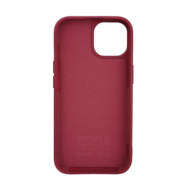 Onsala Back Sil Touch Recycled MagSerie iPhone 15 Deep Red Röd