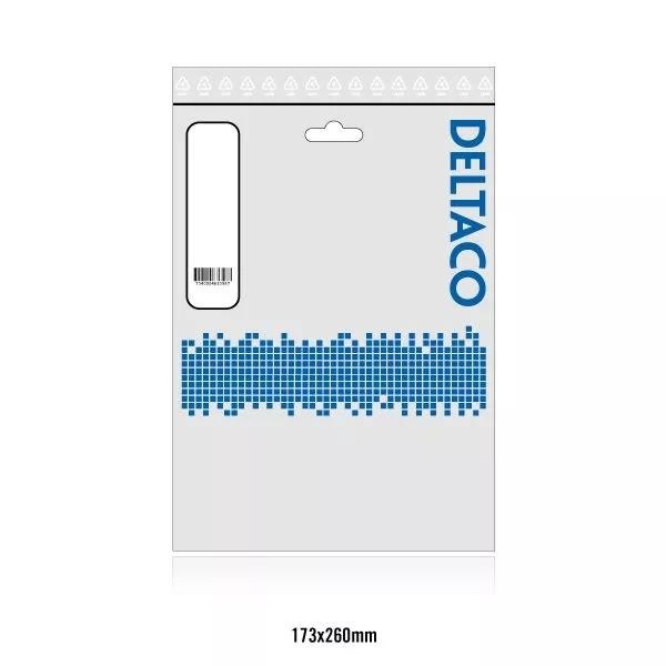 DELTACO RJ45 kontaktdon för patchkabel, Cat6, skärmad, 20-pack