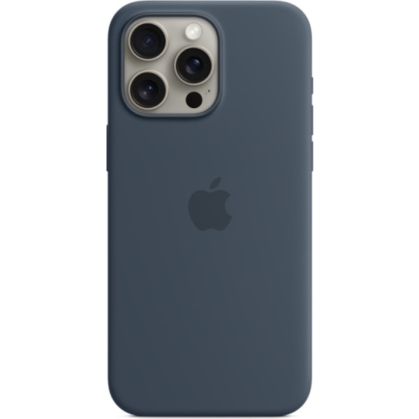 Apple iPhone 15 Pro Max silikonetui med MagSafe, blå Blå