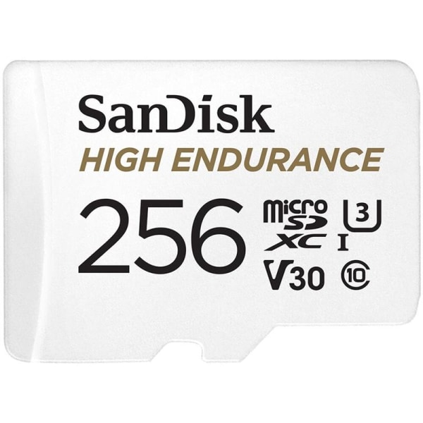 SANDISK Minneskort MicroSDXC 256GB High Endurance med adap