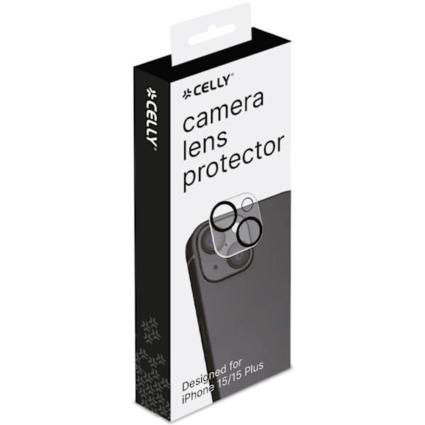 Celly Cameralens Skydd för kameralins iPhone 15 / iPhone 15 Plus Transparent