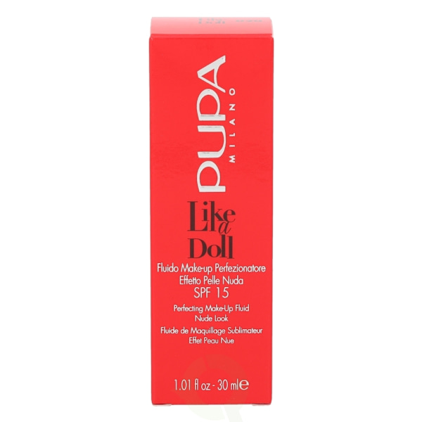 Pupa Milano Pupa Pupa Like A Doll Perfecting Make-Up Fluid SPF15 30 ml #020 Light Beige