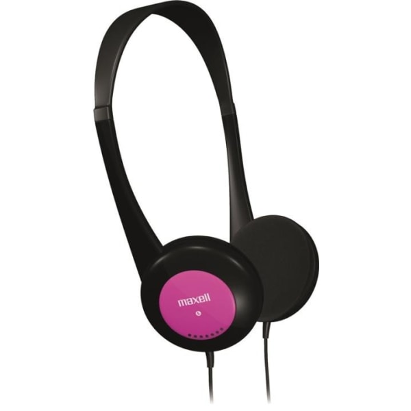 Maxell Kids Headphones, headset til børn, kontrolleret volumen, Rosa