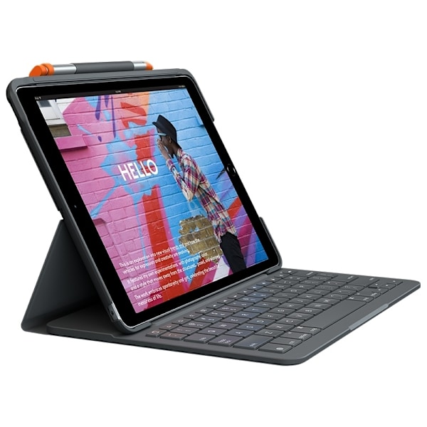 Logitech Slim Folio grafit Bluetooth QWERTY dansk, finsk, norsk Grå