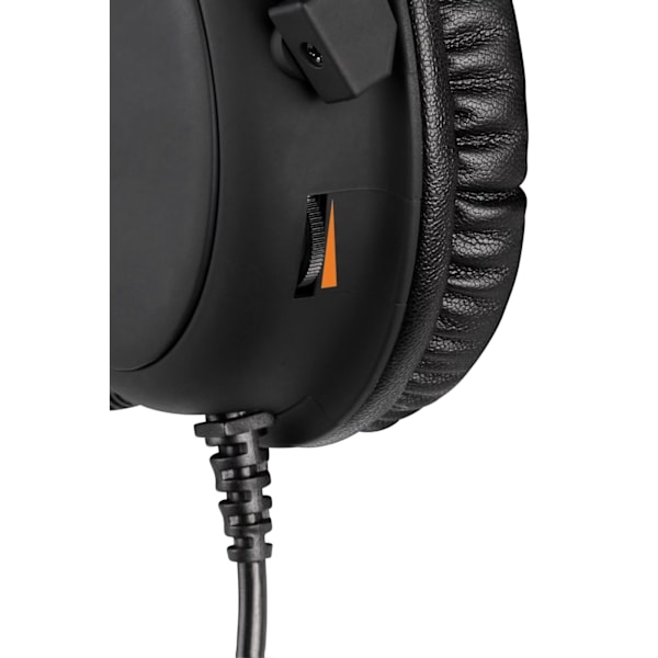 DELTACO GAMING Stereoheadset för gaming, 57mm element, LED-belysning, svart