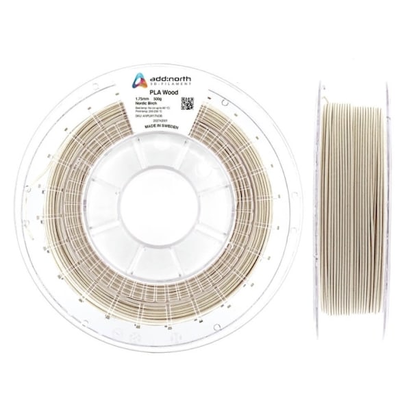 ADDNORTH PLA Wood 500g Nordic Birch