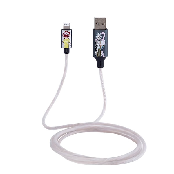RICK&MORTY USB A till Lightning Light-Up 1,2m MFI Shock