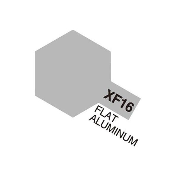 TAMIYA Acrylic Mini XF-16 Flat Aluminum (Flat) Grå