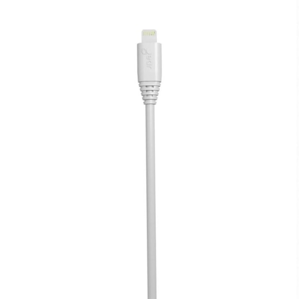 GEAR Pyöreä latauskaapeli Lightning USB-A 1m Valkoinen MFI