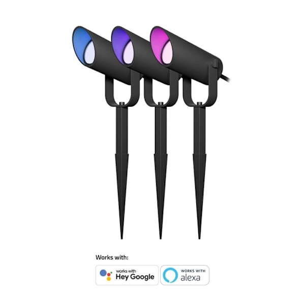 Hombli Smart Spots Udendørs 3-pak RGB CCT Sort