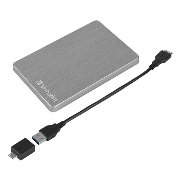 Verbatim STORE´N´GO ALU SLIM 2.5" (6,35CM) 2TB USB 3.2 GEN1 SPACE GREY