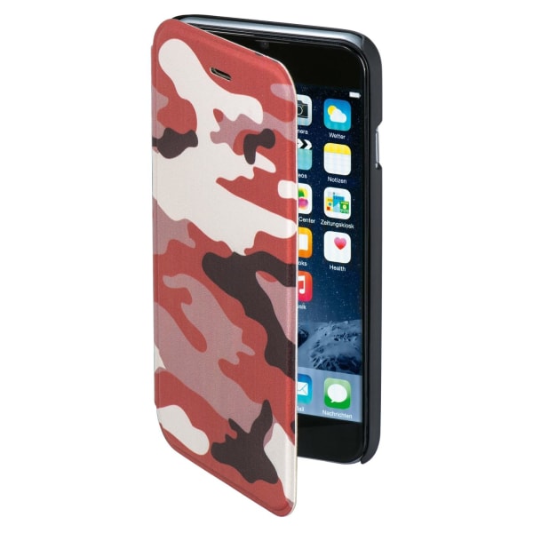HAMA Mobil Wallet DesignLine iPhone 6/6S Camo Brun Röd